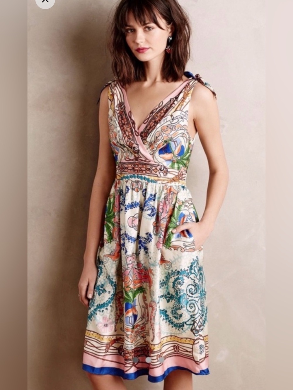 Collette Dinnigan for Anthropologie Silk Dress- Size Small / 4-6 - Picture 1 of 7